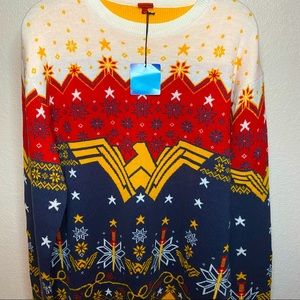 NWT Wonder Woman ugly Christmas sweater